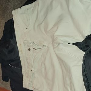 white Levi's 711 Skinny